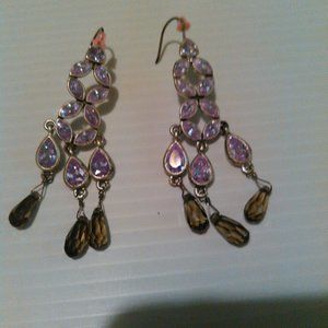 Women's  Lavender Drops Earrings